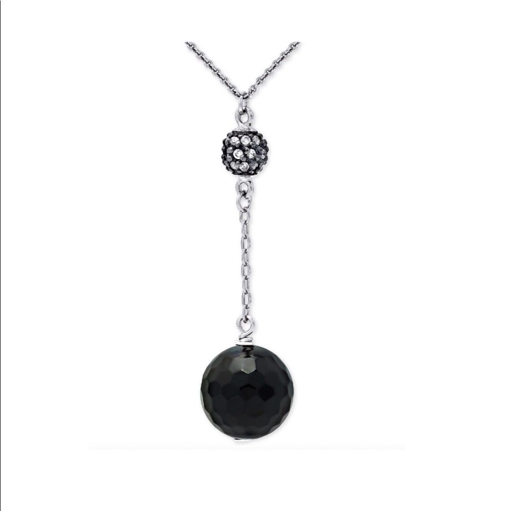 Giani Bernini Onyx & Cubic Zirconia Necklace